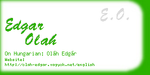 edgar olah business card